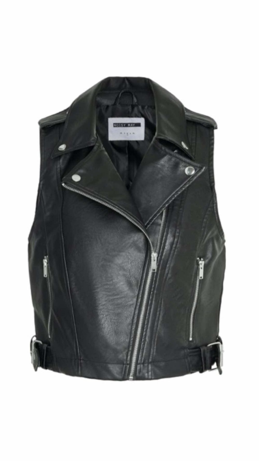 Joanna PU Biker Vest