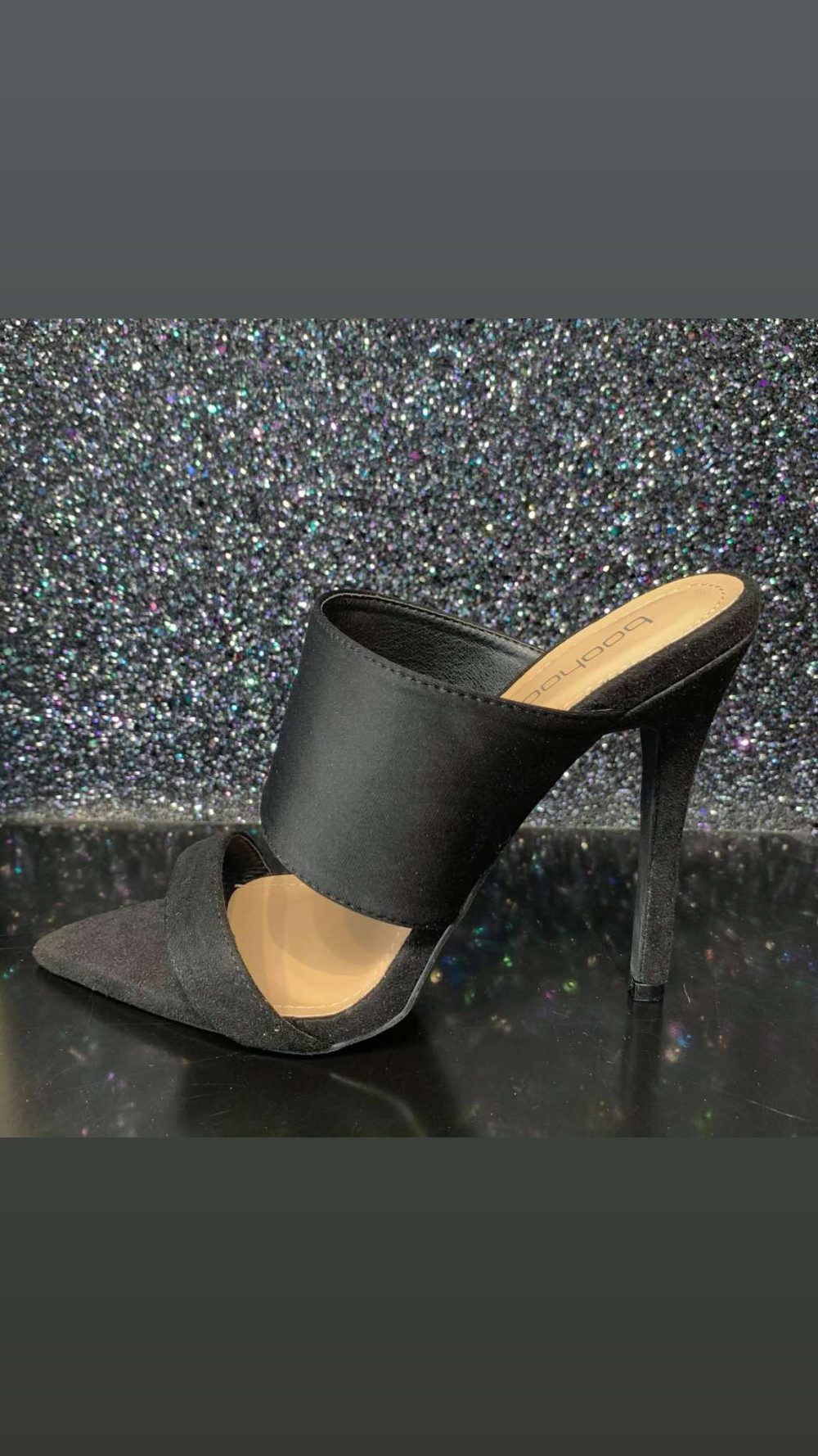 Black Strappy High Heels