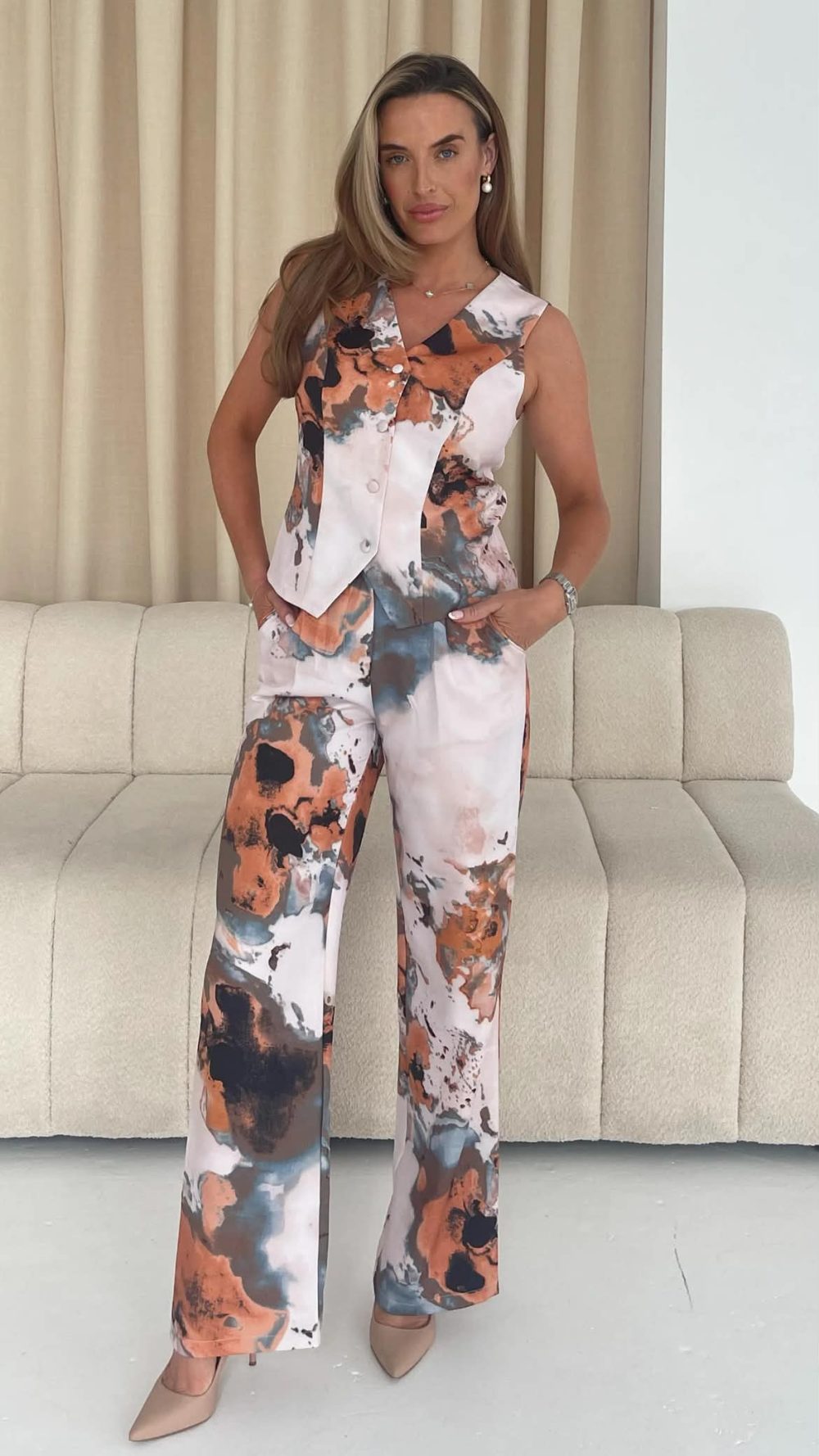 Bobbi Trousers in Marble